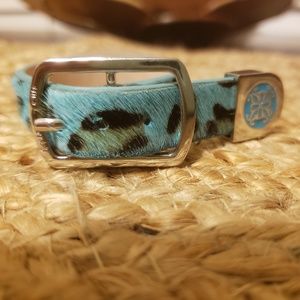 Blue Leopard Calf Skin Kacy